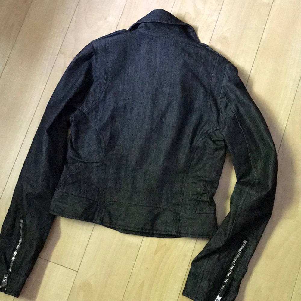 True Religion Women's Denim Moto Style Jacket - Picture 4 of 6